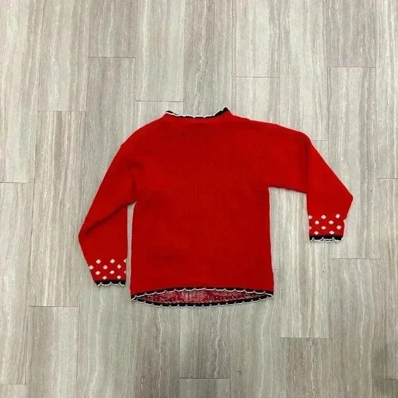 Disney Vintage Minnie and Mickey Kids Girls Sweater - 90's - Size 14/L - Picture 5 of 5